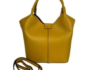 CG57998 Bolso de Mano Estilo Bucket en Piel Italiana